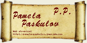 Pamela Paskulov vizit kartica